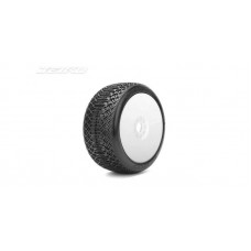 Jetko J-One Soft Belted 1:8 Buggy Pre-glued White Revo Rims (2pcs) / JK1009SRW